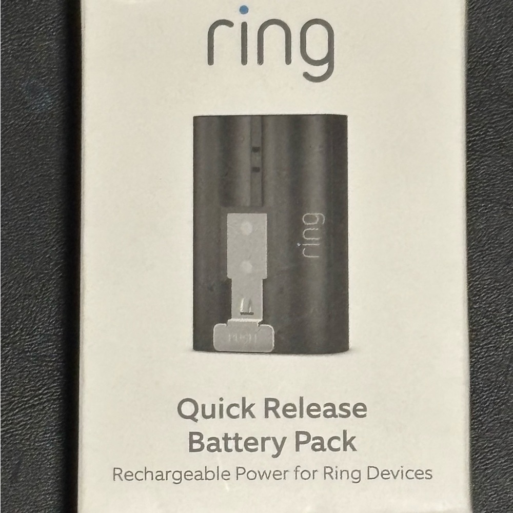 Ring Quick Release Battery Pack Rechargeable Black for Ring Devices
